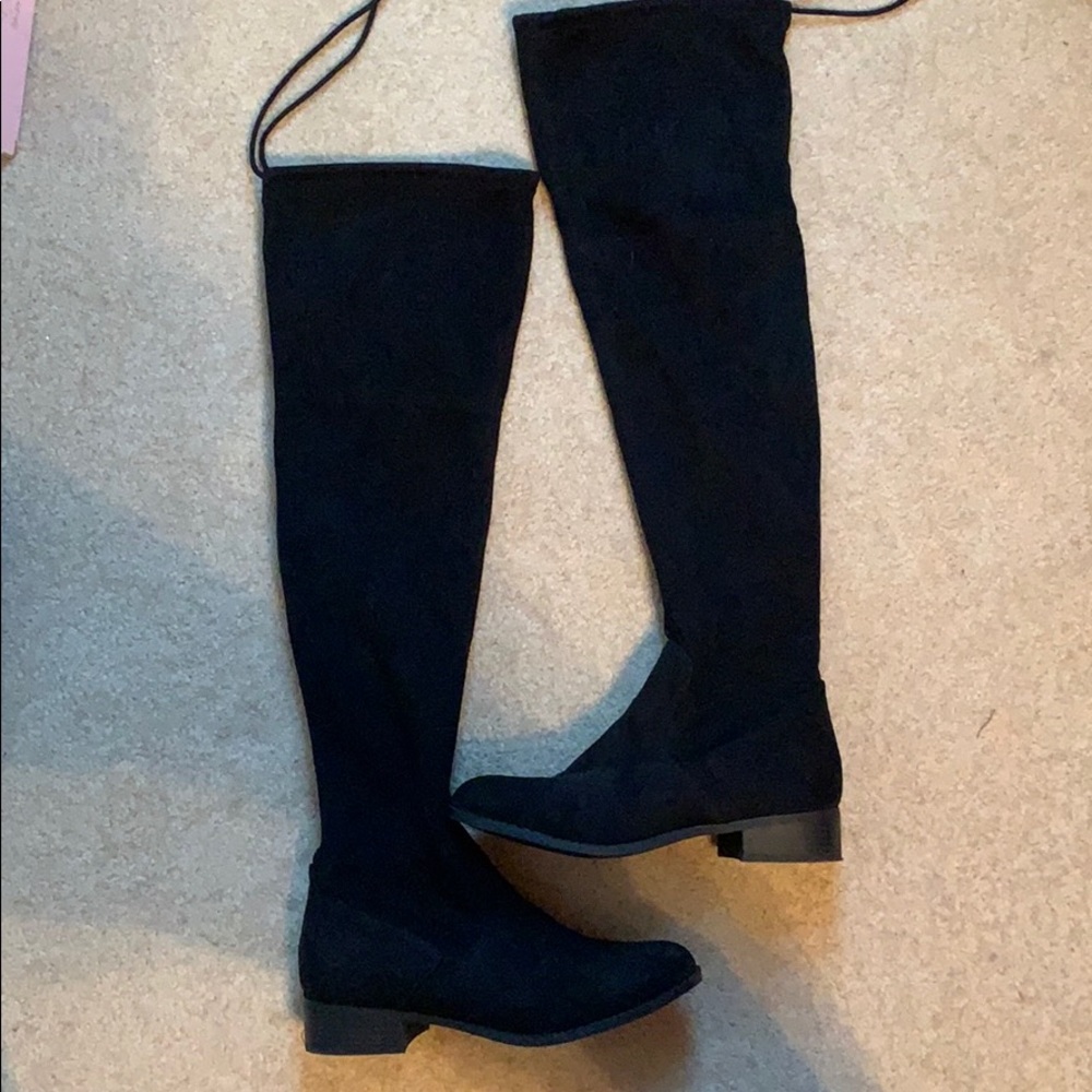 Black over the knee boots